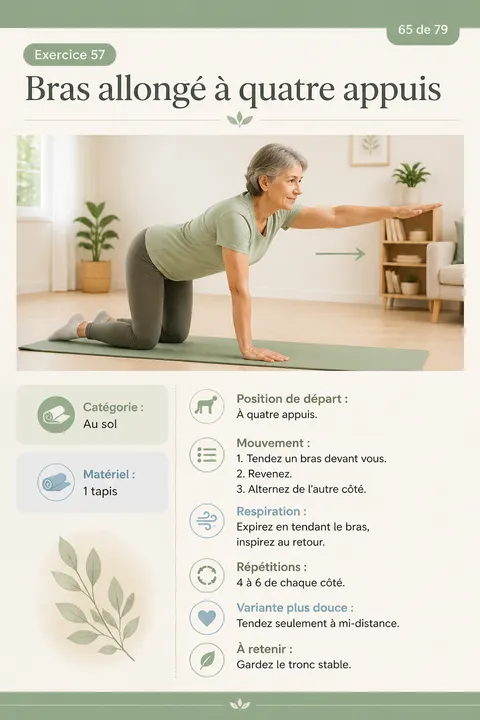 Page illustrée du guide Pilates doux, aperçu 3
