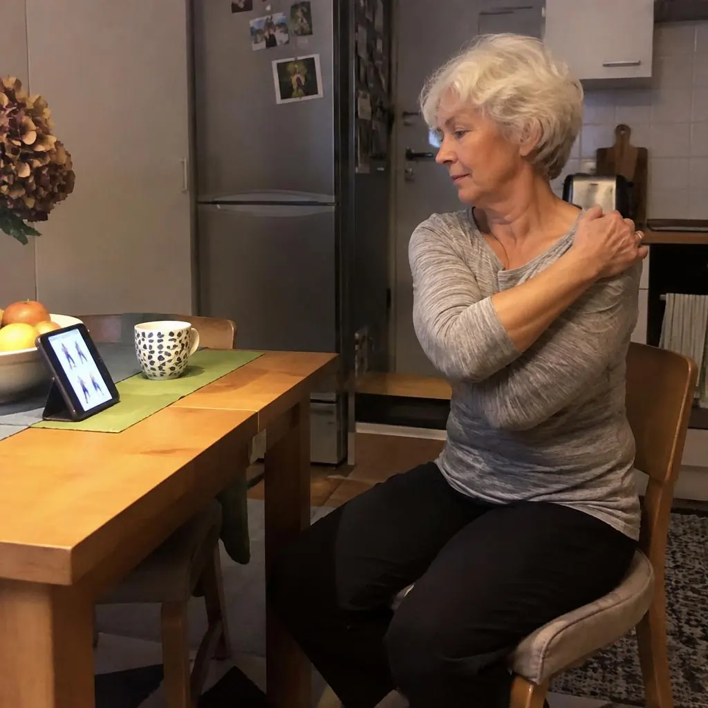 Pratique du Pilates doux à la maison, scène 7